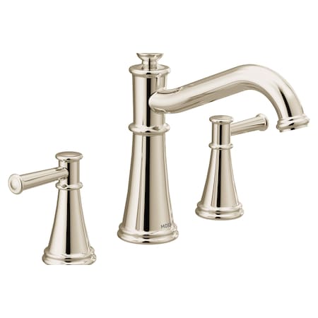 Two-Handle Roman Tub Faucet Polished Nickel